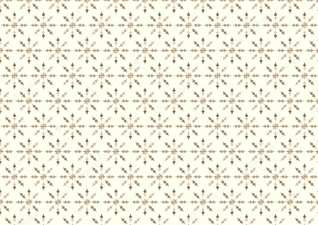 Vintage Flower and Arrow Pattern on Pastel Background