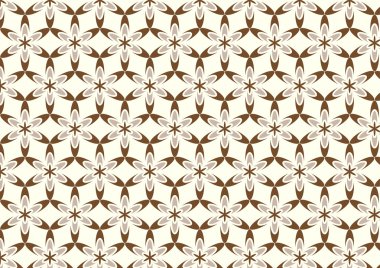 Pastel arka plan üzerinde kahverengi Modern tatlı çiçek deseni