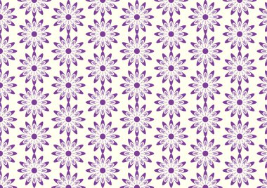 Modern şekli desen Pastel arka plan üzerinde mor güzel Bloom