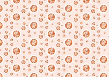 Pastel arka plan üzerinde turuncu soyut daire şekli