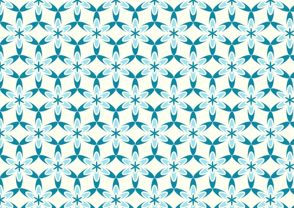 Blauwe moderne zoete Blossom patroon op Pastel achtergrond — Stockvector