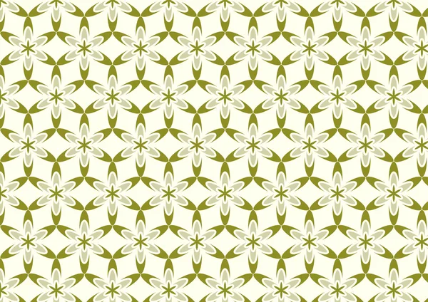 Motif moderne vert de fleur douce sur fond pastel — Image vectorielle