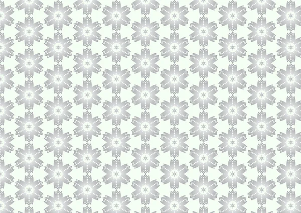 Patrón de plata Vintage flor y forma de círculo en Pastel Backgro — Vector de stock