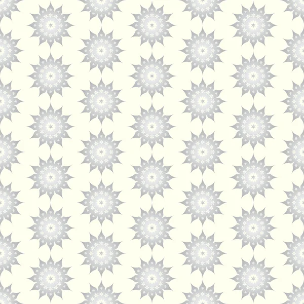 银复古花卉图案在柔和的背景 — 图库矢量图片