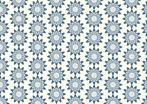 Bleu foncé doux motif de fleurs abstraites sur Pastel Color Backgrou — Image vectorielle