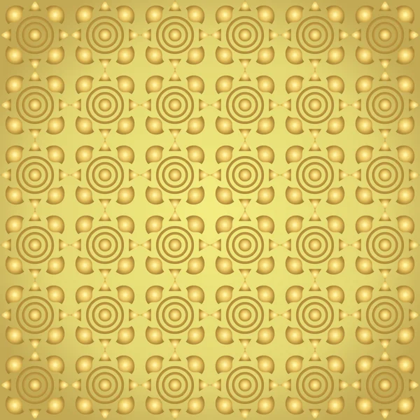 Triángulo de oro y patrón de copa de círculo y curva en Pastel Backgro — Archivo Imágenes Vectoriales