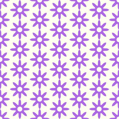 Pastel renk mor Retro kuru çiçek deseni