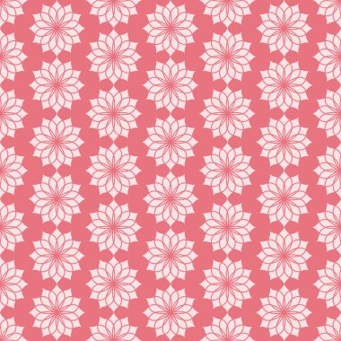 Pembe Vintage Yasemin çiçeği Seamless Modeli