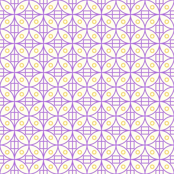 Rectangle moderne violet et motif de cercle sur la couleur pastel — Image vectorielle