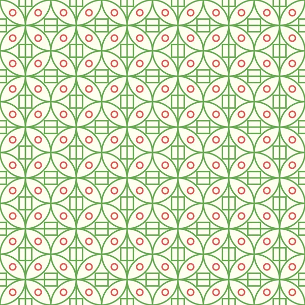 Rectangle moderne vert et motif cercle sur la couleur pastel — Image vectorielle