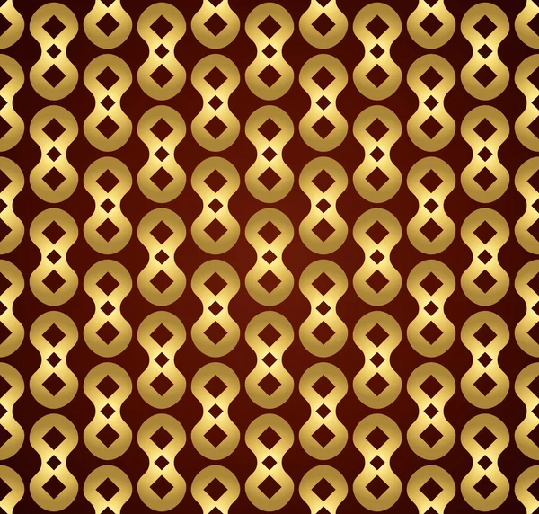 Gouden abstracte halter patroon op Pastel achtergrond — Stockvector