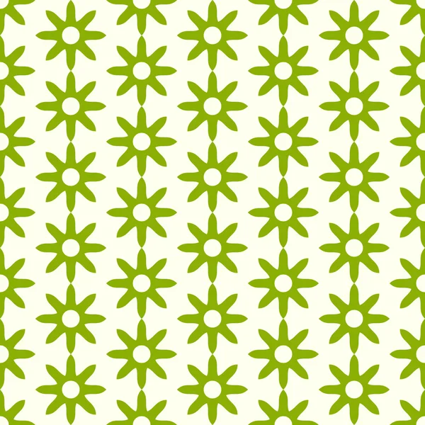 Green Retro Dry Flower Pattern on Pastel Color — Stock Vector