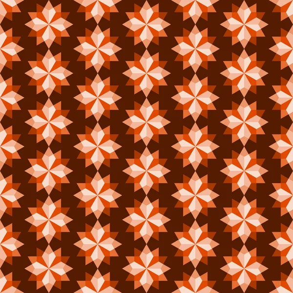 Orange Abstract Rhomboid or Diamond Seamless Pattern — Stock Vector