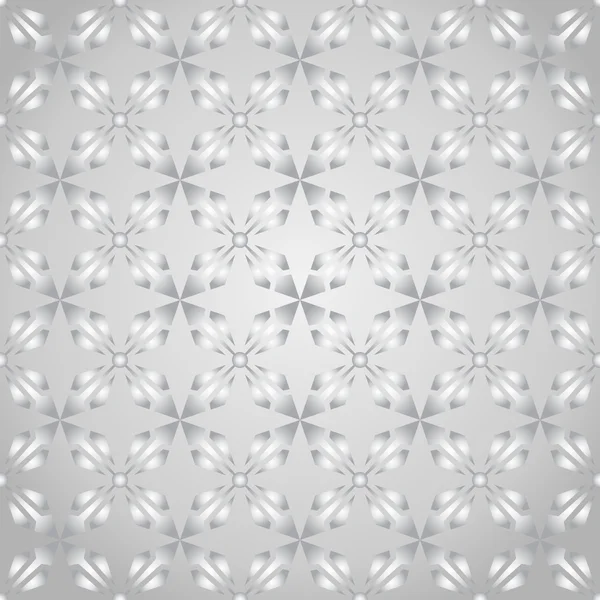 Zilveren pijl en abstracte rechthoek en cirkel vorm naadloze Pa — Stockvector
