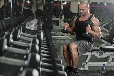 bumbbells ağırlık vasıl belgili tanımlık jimnastik salonu ile çalışma dışarı vücut geliştirmeci  