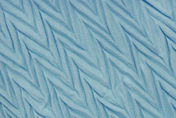 Sky-blue pleated  viscous  textile — Stock Photo, Image