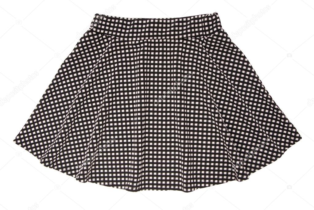 black and white skirt, isolated — Stock Photo © Ludmilafoto #119094366