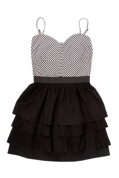 Black and white minidress — Stock Photo, Image