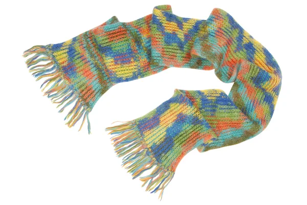 Long  multicolored scarf — Stock Photo, Image