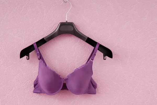 Violet bra — Stock Photo, Image