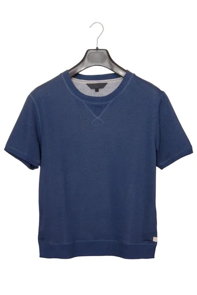 T-shirt azul macho — Fotografia de Stock