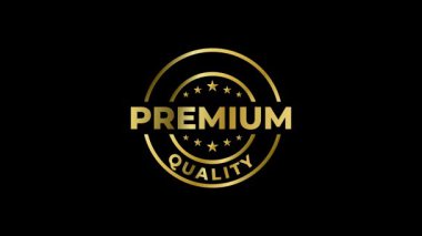 Kaliteli Kalite Altın Mühür Damgası Görüntüleme Canlandırması