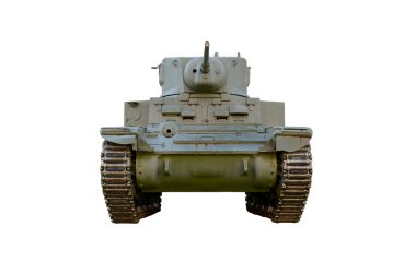 Beyaz arka plan üzerinde izole Stuart M3a1 Tank