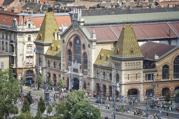 Great Market Hall, Будапешт, Венгрия — стоковое фото