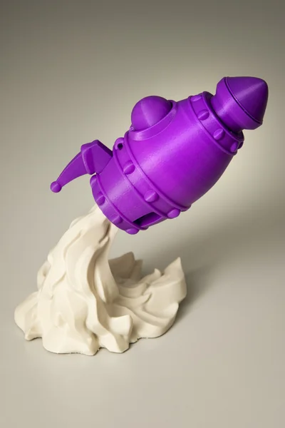 3d Printed Model Of A Rocket Launch — Stock Photo, Image