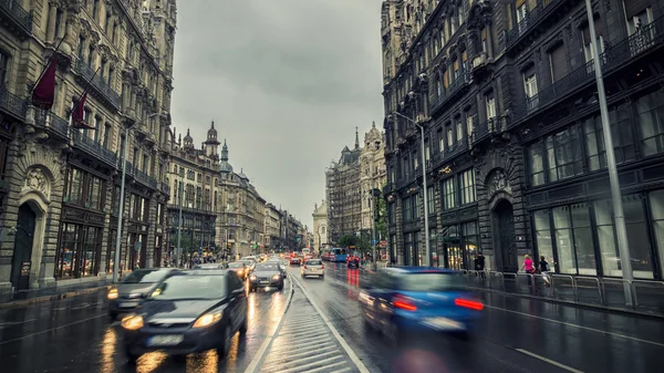 Día lluvioso en Budapest, Hungría — Foto de Stock