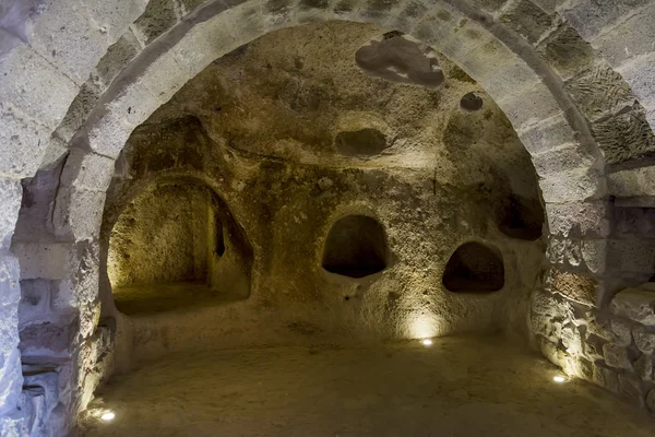 Detalle interior del Castillo de Uchisar, Nevsehir, Turquía — Foto de Stock