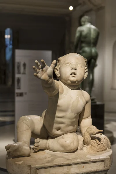 Chlapeček s egyptskými Husa od Ephesos Museum, Vídeň, Rakousko — Stock fotografie