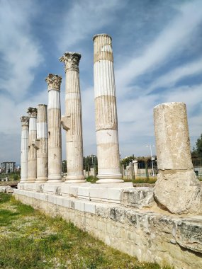 Pompeiopolis 'te Antik Sütun Harabeleri, Mersin, Türkiye