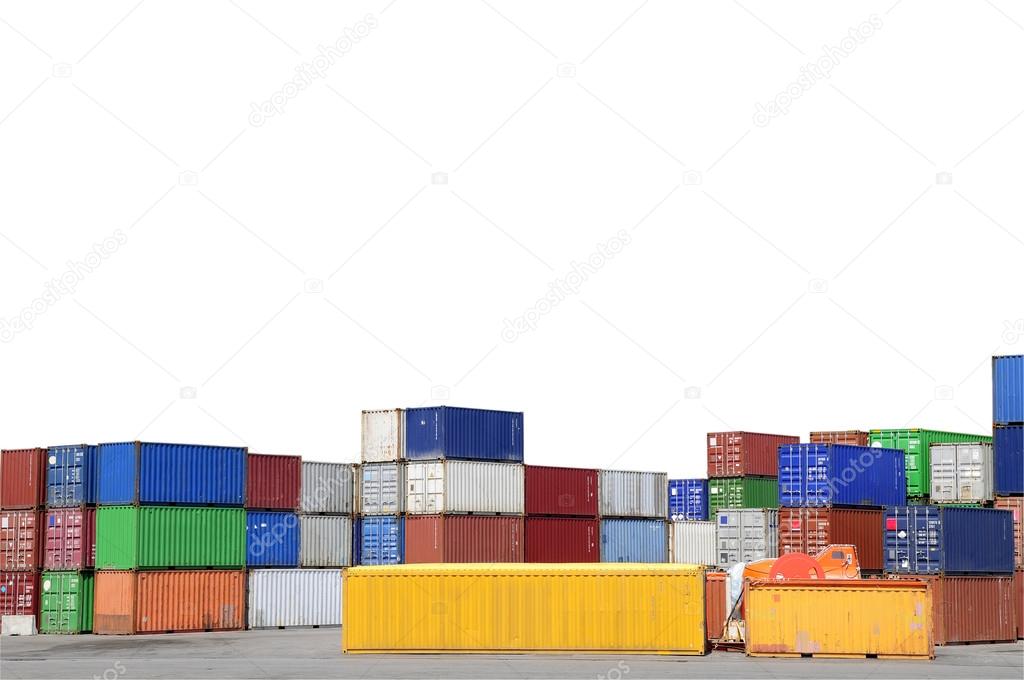 Stack Of Freight Containers