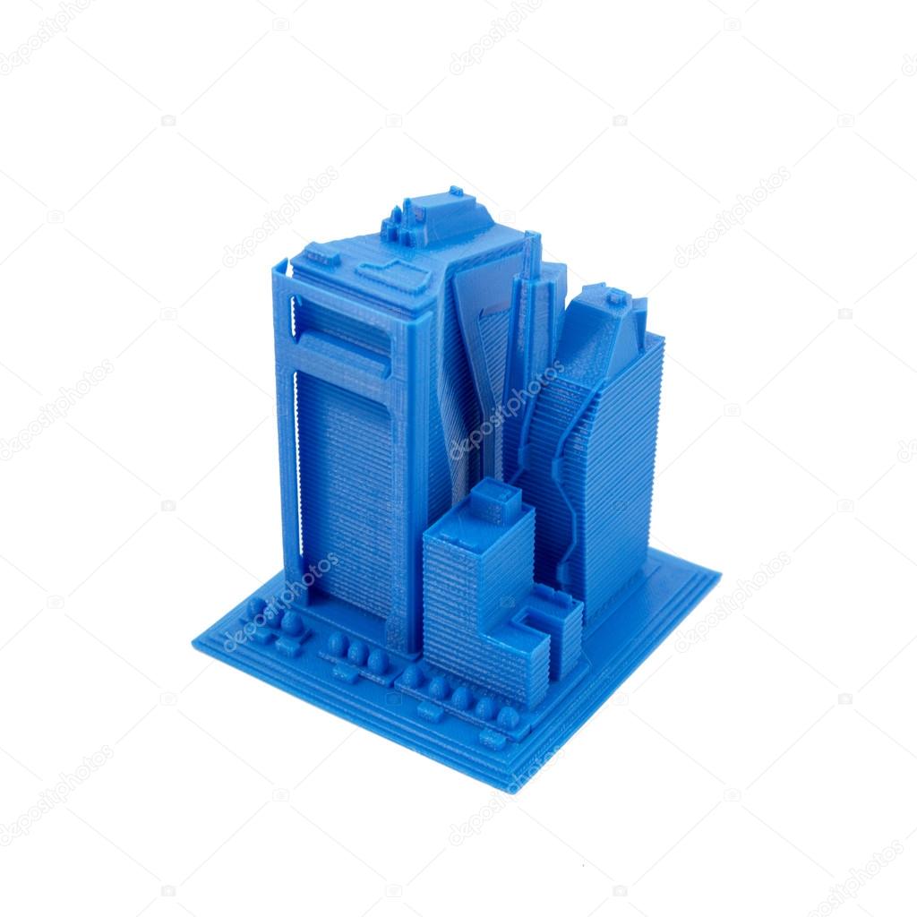 3D Printed Model Of Skyscrapers