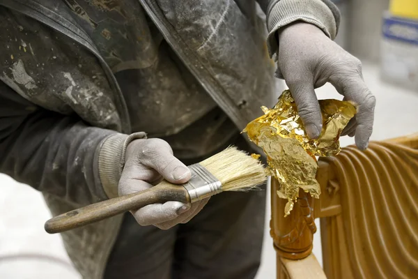 Hands Of A Carpenter — Stock Photo, Image