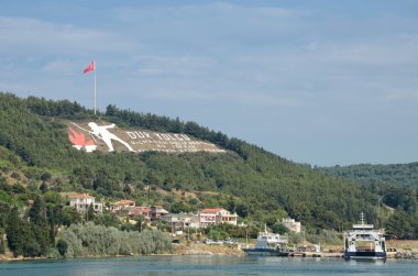 Dur Yolcu Memorial işareti, Çanakkale, Türkiye