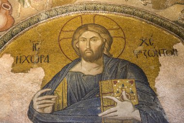 Mozaik İsa Mesih'in Chora Müzesi, Istanbul, Türkiye