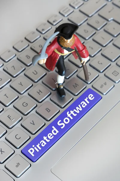 Pirátský software — Stock fotografie