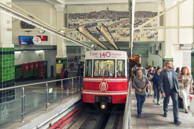 Tünel Beyoğlu istasyonu, Istanbul, Türkiye
