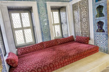 İç detay Topkapı Palace, Istanbul, Türkiye