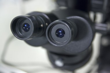 Endüstriyel mikroskopla bulanık arka plan