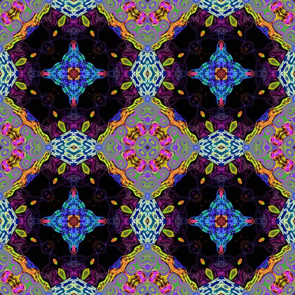 Kaleidoskopisches ornamentales Muster — Stockfoto
