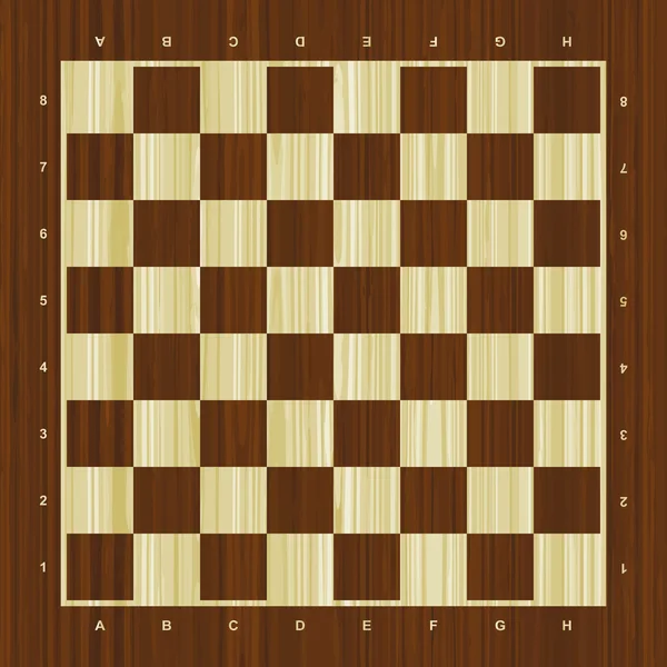 木製ベクトル チェス盤 — ストックベクタ