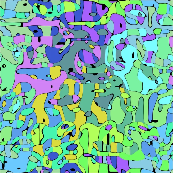Patrón de vector de animales de mosaico de color abstracto — Archivo Imágenes Vectoriales