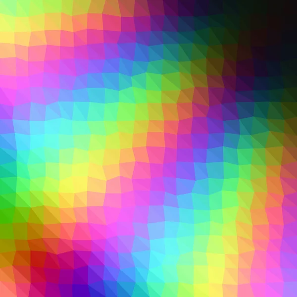 Arco iris bajo poli triángulo estilo vector mosaico fondo — Archivo Imágenes Vectoriales