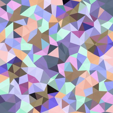 Sürekli değişen düşük Poli üçgen stil vektör mozaik arka plan