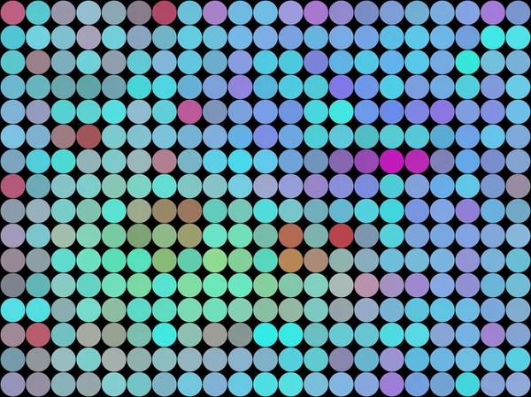 Färger låg poly cirkel style vektor mosaik bakgrund — Stock vektor