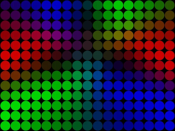 Rainbow låg poly cirkel style vektor mosaik bakgrund — Stock vektor