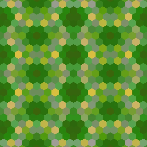 Kaleidoscopic baixo poli hexágono estilo vetor mosaico fundo — Vetor de Stock